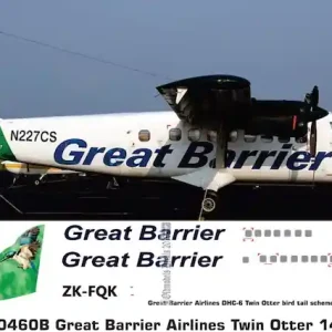 Old models Decals 0460B DHC-6 Twin Otter - Great Barrier Airlines Dernière Chance