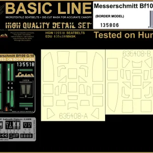 Prix Promo HGW Models 135806 Messerschmitt Bf109 G-10 Set (For Border)