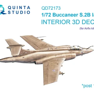 Quinta Studio QD72173 Blackburn Buccanneer S.2B Late - 3D-Printed & Coloured Interior on Decal Paper (for Airfix Kits) Super Prix
