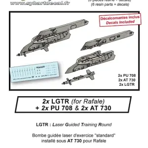 Bon Plan Syhart Decal AD009-72 2x PU 708, 2x AT 730, 2x LGTR (Decals Included)