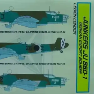 Quantité Limitée Kora Models Dec7288 Ju 86D-1 Legion Condor