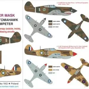 Montex K32254 P-40B Trumpeter Offre Exclusive