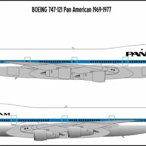Super Prix BSmodelle 125510 Boeing 747-100 - Pan Am Decal
