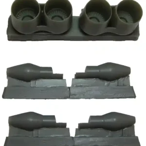 Bra.Z Models BZ4077 Tupolev Tu-144D Kolesov RD36-51A Engine Exhaust Nozzles Pas Cher