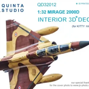 Quinta Studio QD32012 Mirage 2000D 3D-Printed & coloured Interior on decal paper Populaire