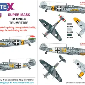 Montex K24058 Bf 109G-6 Trumpeter Prix Choc