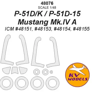 Promotion KV Models 48076 P-51D / P-51K / P-51D-15 / P-51K / Mustang Mk.IV A