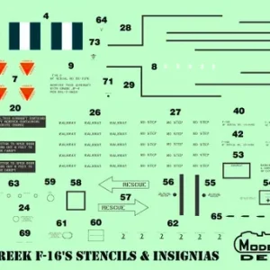 Model Maker Decals D48183 Greek F-16 347 Mira 40th Anniversary Usine Directe