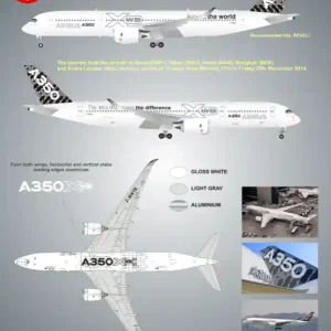8aDecs 7909-224-144 Airbus A350 Asia tour Offre Spéciale