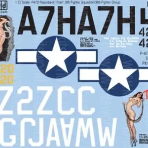 Livraison Express Kits World 132036 Republic P-47D Thunderbolt Razorback (‘Fran‘)