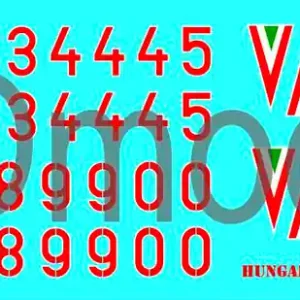 Meilleur Choix HAD Models 48191 Hungarian national insignias and numbers