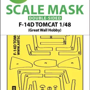 Vente Flash Art Scale Kit M48295 F-14D Tomcat Double-Sided Express Fit Mask For Great Wall Hobby