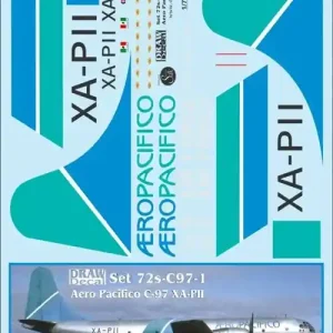 Draw Decal 72-C97-01 Boeing C-97 Stratofreighter - Aero Pacifico (XA-PII) Acheter En Ligne