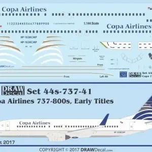 Produit De Marque Draw Decal 44-737-41 Boeing 737-800 - COPA Panama