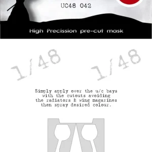 DEAD Design Models UC48044 Me 109E (Emil) (E-1/3/4/7) Undercarriage Bays Mask (For Eduard Kits) Expédition Rapide