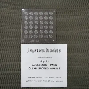 Retour Gratuit Joystick A1 Clear Vacformed Spoked Wheels (18mm x 10.5mm)
