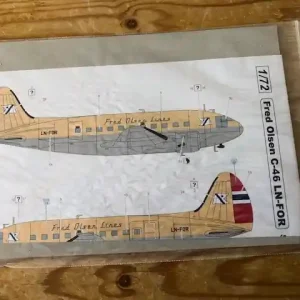 S & M Models 72-010 Curtiss C-46 - Fred Olsen LN-FOR Meilleure Vente