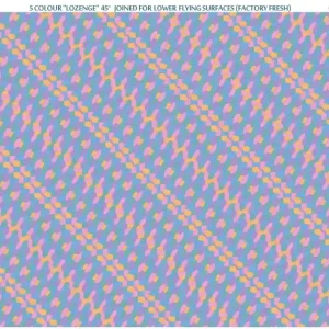 Aviattic ATT48030 5 colour ”lozenge” - 45 degrees joined for lower flying surfaces (factory fresh) Super Prix