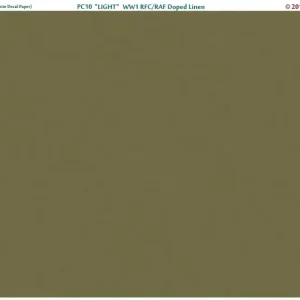 Commander Vite Aviattic ATT32080 RFC/RAF WWI PC10 light doped linen (white decal paper)