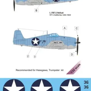 LF Models C32124 F6F-3 Hellcat Part II (For Hasegawa, Trumpeter) Prix Promo