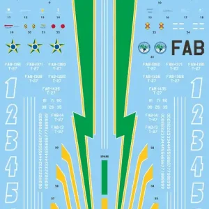 Prix Choc Caracal Models 48133 Embraer EMB-312 Tucano Brazilian ‘Esquadrilha da Fumaca‘ Decals