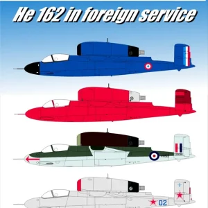 Dernier Modèle H-Model Decals D72041 Heinkel He-162 A-2 in Foreign Service (Part 1)