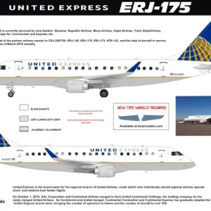 Expédition Rapide 8aDecs 7909-449-100 United Express ERJ-175 Tamiya