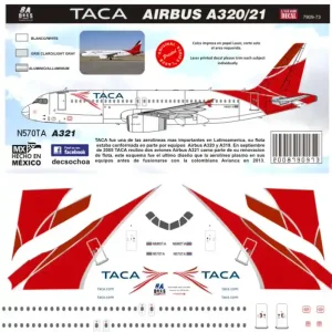 Acheter En Ligne 8aDecs 7909-73-200 TACA 2009 Liverie A320*
