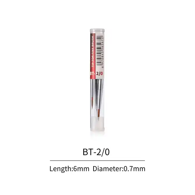 DSPIAE 56567 FBT-2/0 Fine Brush Tips 2/0 (3 pcs) Top Vente