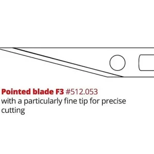 Mozart PB1P Pointed Blade F3 (10 szt.) Vente Flash
