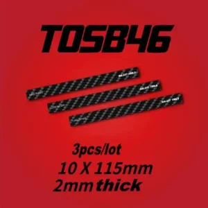 Galaxy-Model T05B46 Carbon Fiber Sanding Board 2 mm - 3 pcs (10 x 115 mm) Produit De Marque