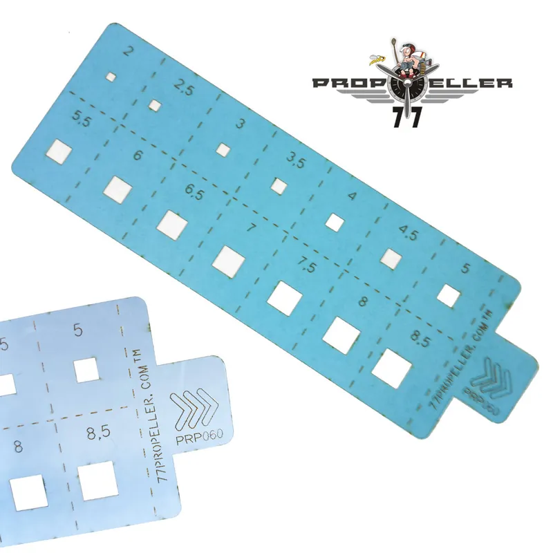 77propeller 060 Scribing and Spray Masking Airbrush Stencil No. 8 Bon Plan