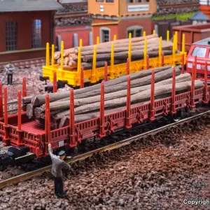 NEW! Kibri 16202 Wagon platforma brązowy Commande En Gros